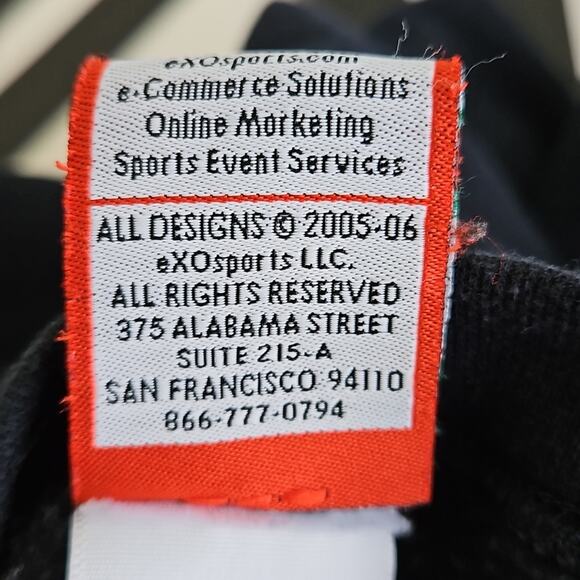 eXO Sports x Rose Bowl Vintage Embroidered Black Sweatshirt | Men's Small - Picture 11 of 16